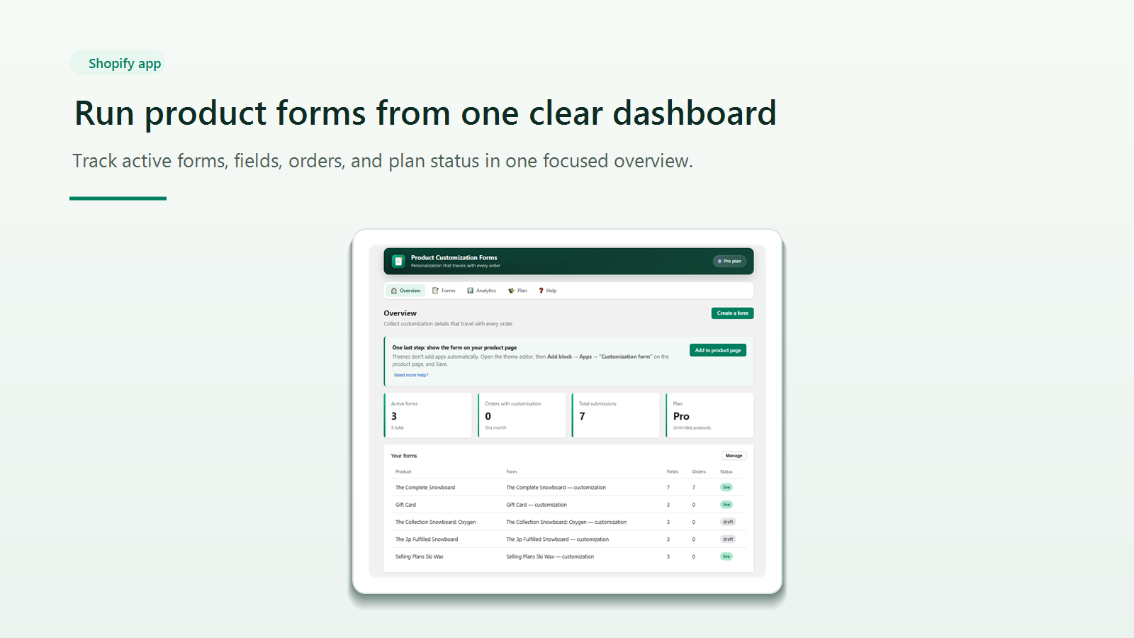 Arvo ‑ Custom Product Forms screenshot 1