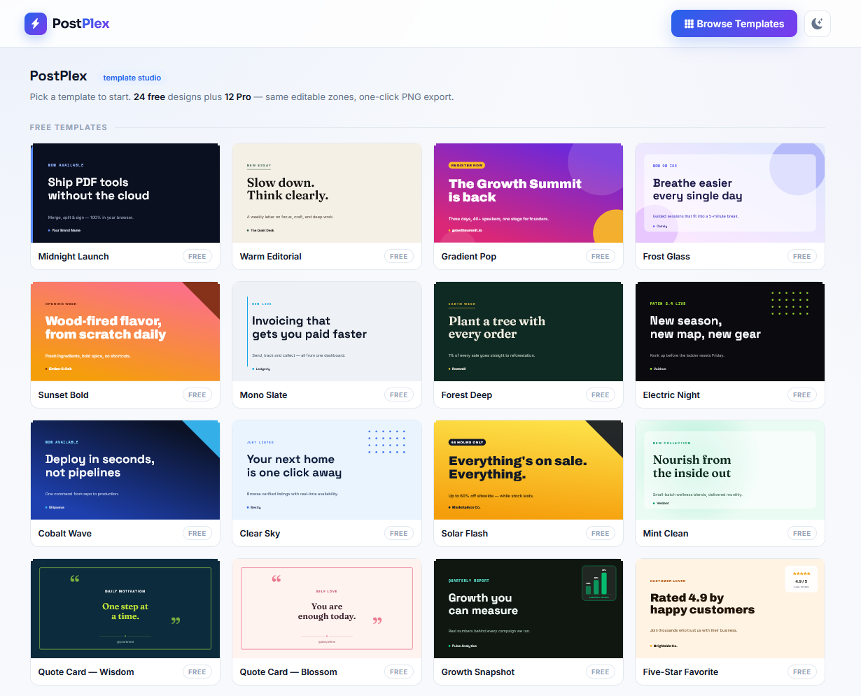 AI Social Post Templates screenshot 3