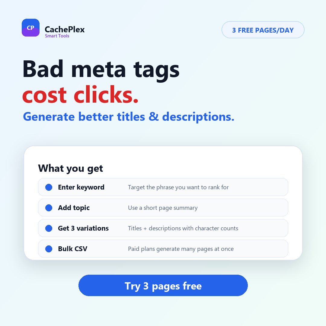 SEO Meta Tag Generator screenshot 2