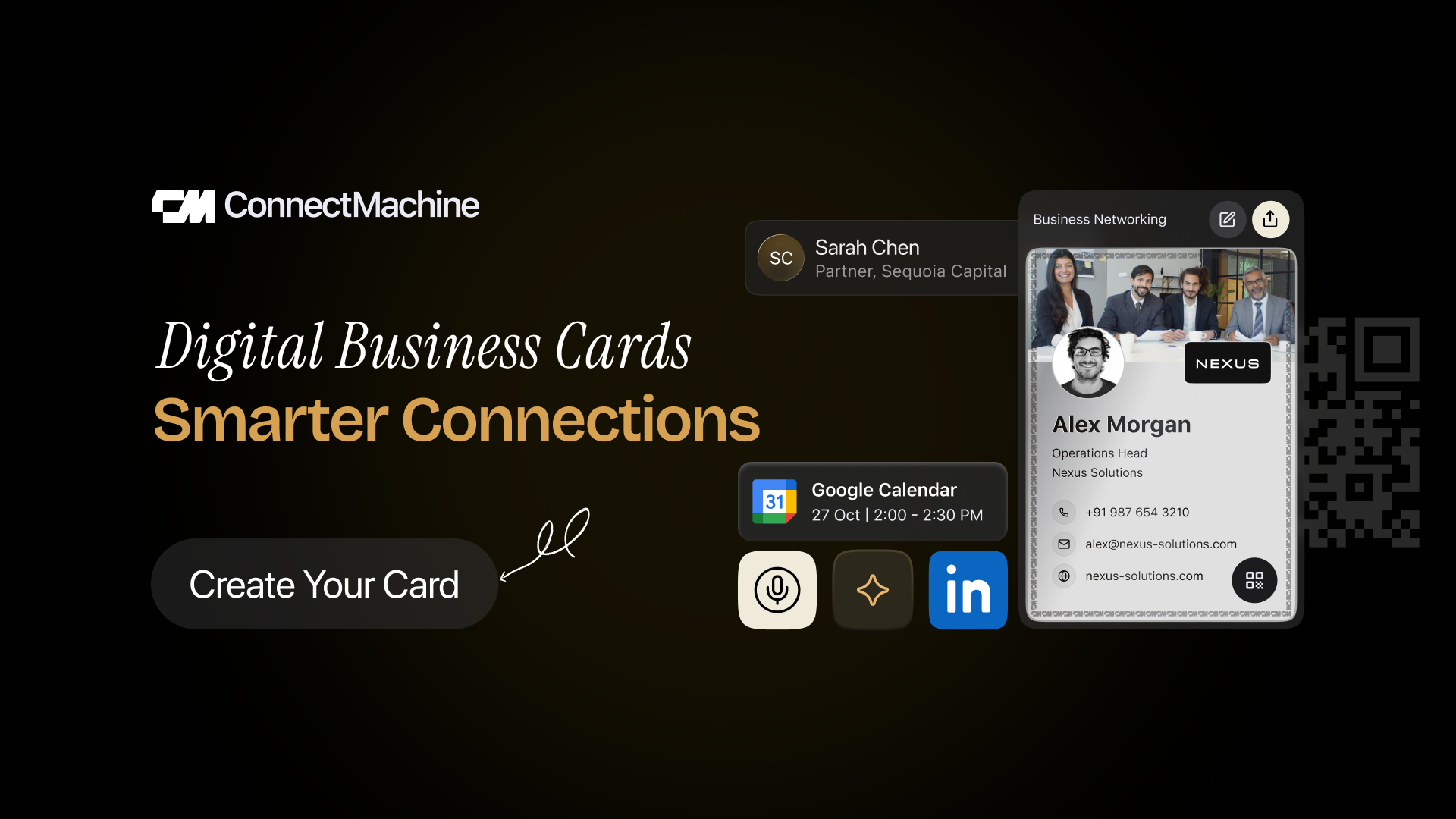 ConnectMachine, AI agent for cards, contacts & networking screenshot 1