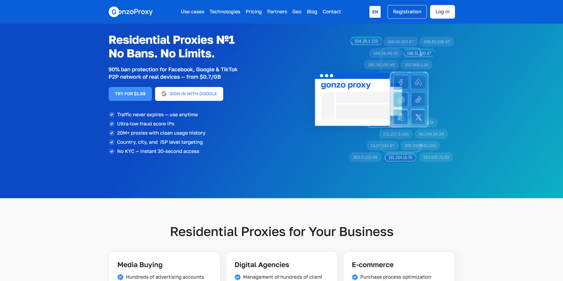 GonzoProxy screenshot 1